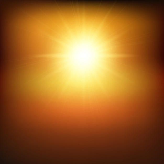Бесплатное векторное изображение Солнечный свет фон в теплых тонах