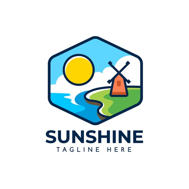 Sunshine logo template