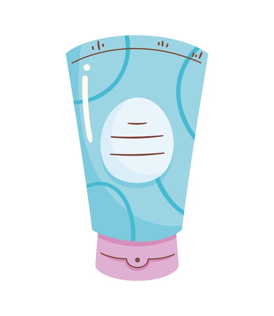 Free vector suntan lotion bottle