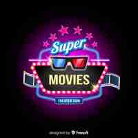 Free vector super cinema background