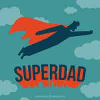 Free vector super dads day character