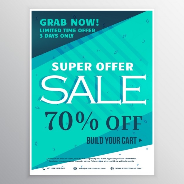 Free vector super offer poster