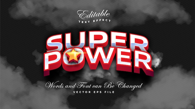 Super power bold text effect