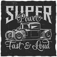 Free vector super power label