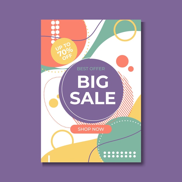 Super sale banner, colorful and playful design. Vector illustration