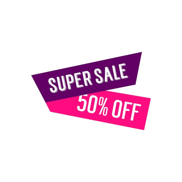 Vettore gratuito super sale banner design