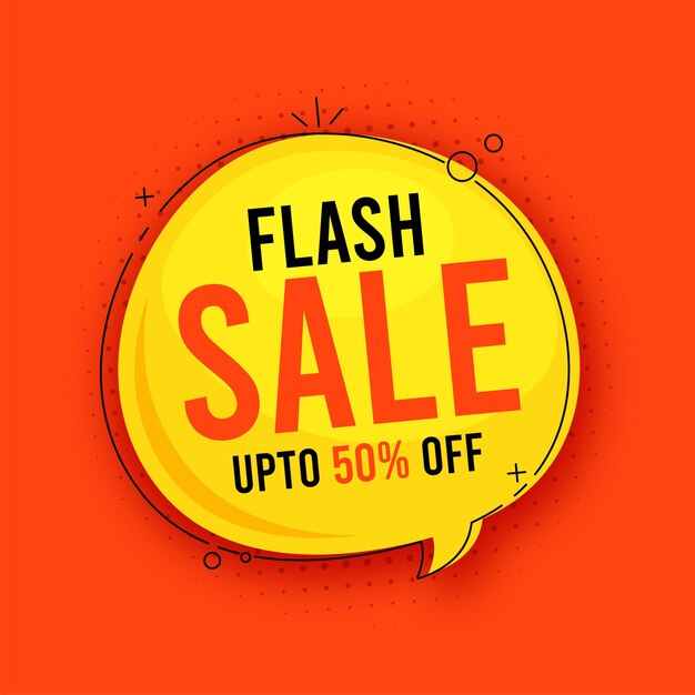 Super sale banner template flash sale discount promotion