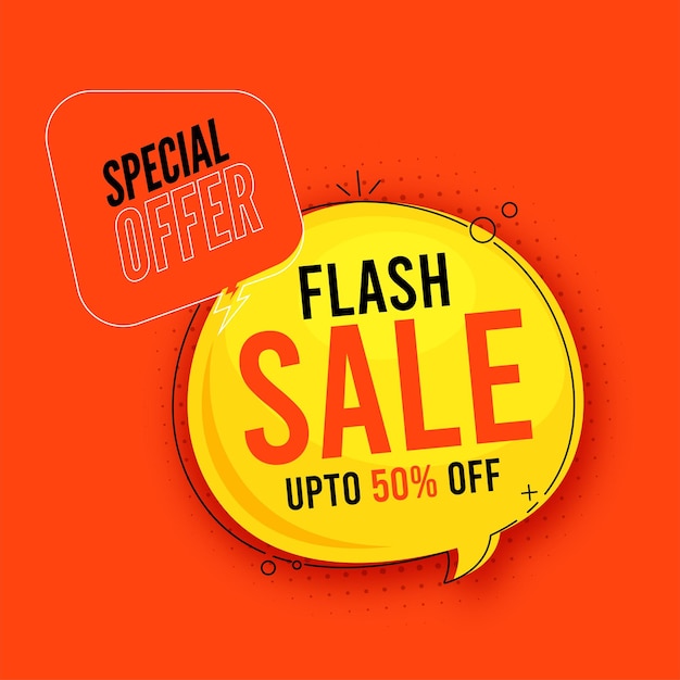 Super sale banner template flash sale discount promotion