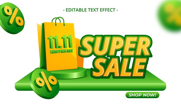 Super sale banner template modern design