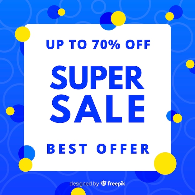 Free vector super sale banner