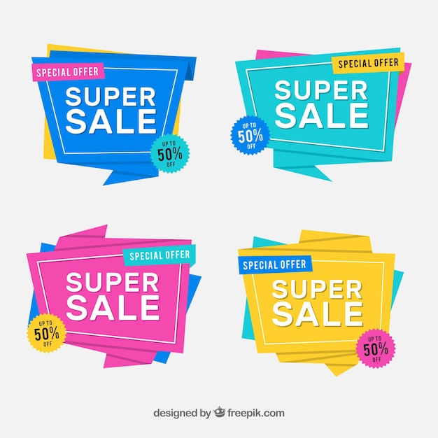 Super sale banners