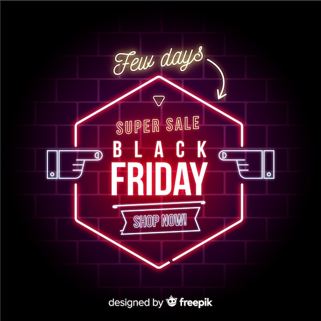 Free vector super sale black friday banner