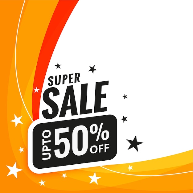 Super sale discount banner design