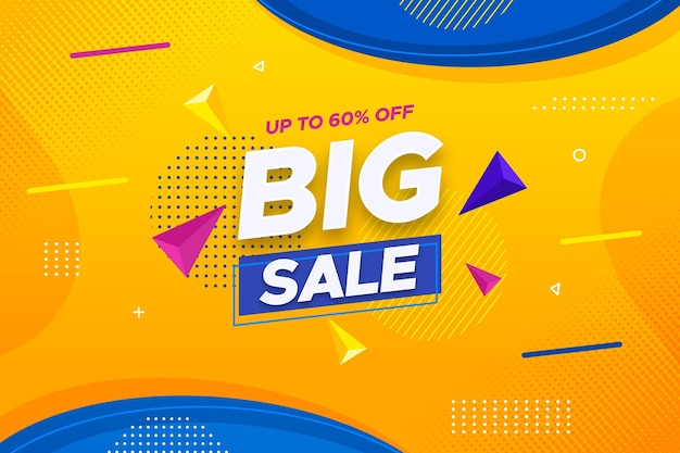 Super sale horizontal banner with discount