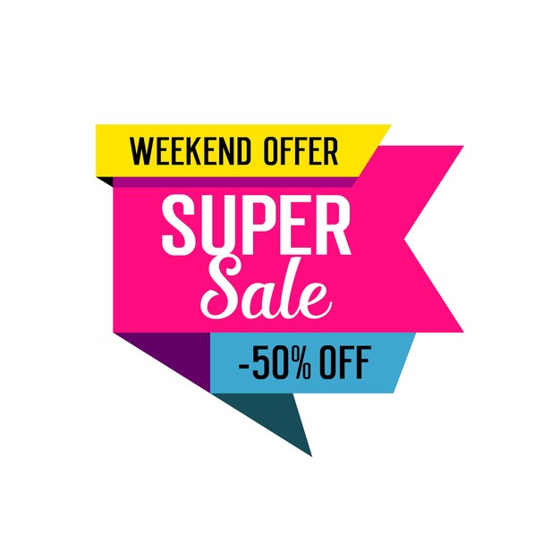 Super Sale Lettering on Tag