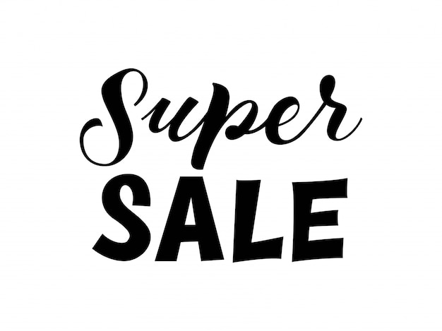 Super Sale lettering