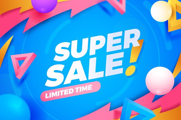 Super sale limited time background