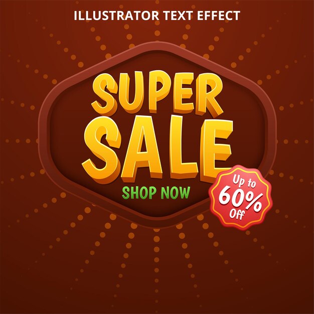 super sale modern banner design template