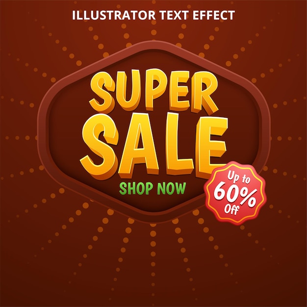 Super Sale modern Banner design template