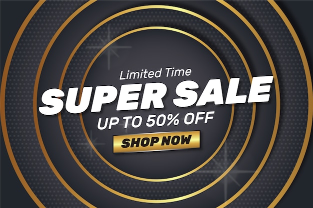 Super sale shop now abstract golden dark background