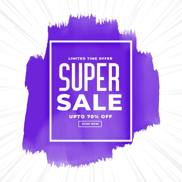 Super sale watercolor purple  