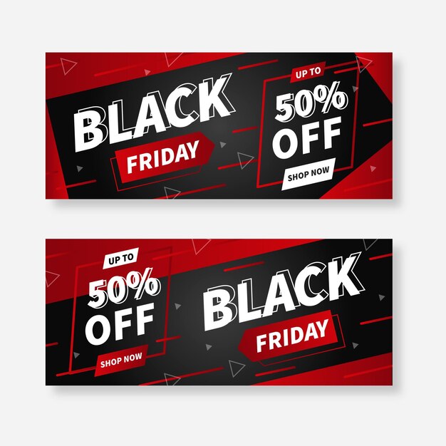 Super sales black friday banner template