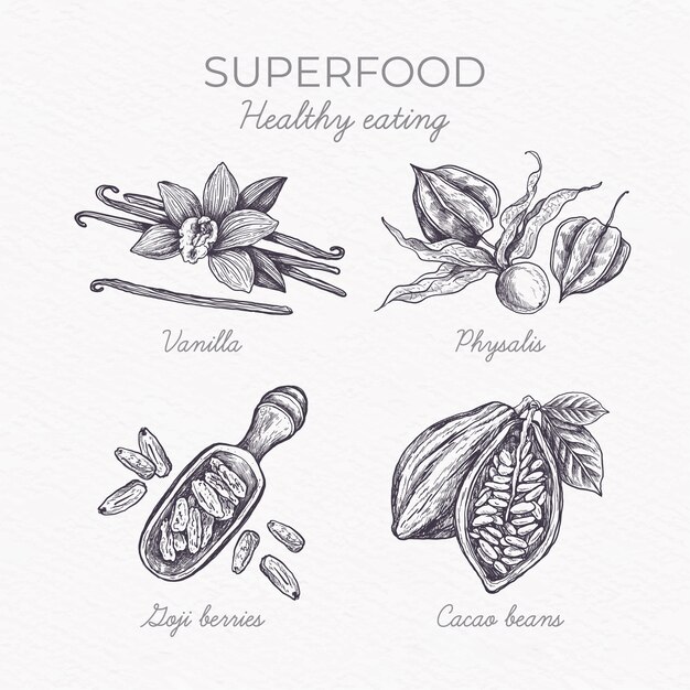 Superfood collection concept