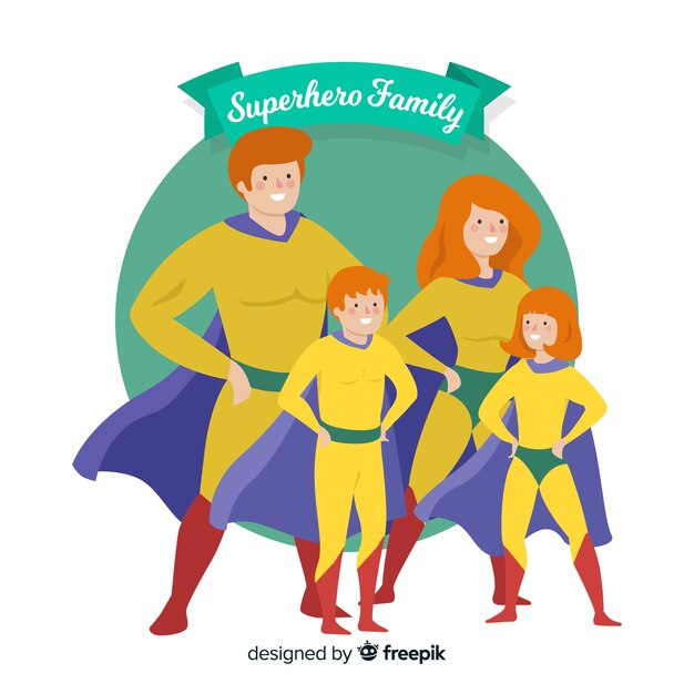 Superhero family design