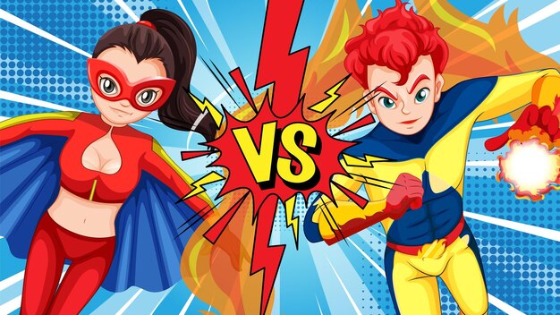 superhero showdown epic battle