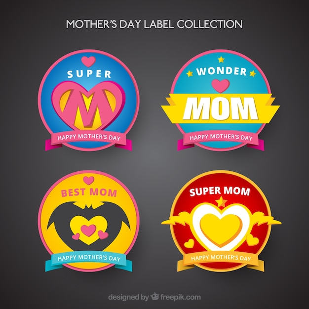 Super mom isometric set Royalty Free Vector Image