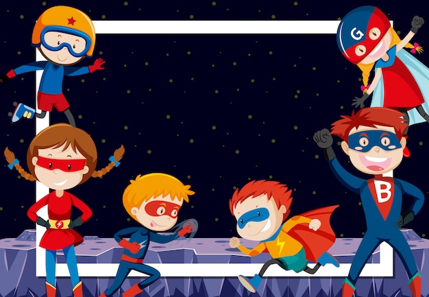 Free vector superheroes in outer space