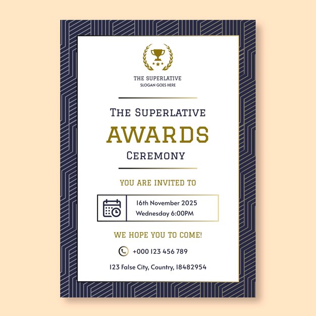 Superlative awards ceremony invitation