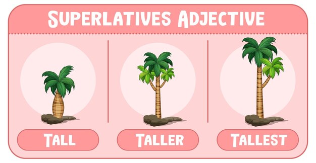 Superlatives Adjective Word Tall