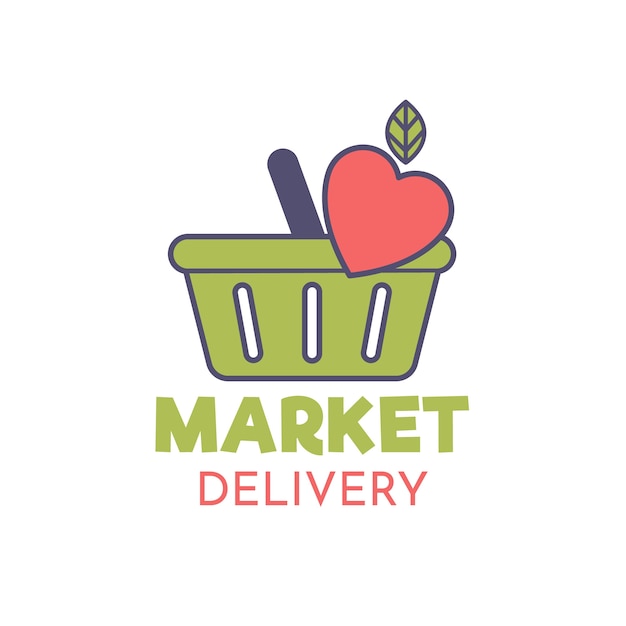 Supermarket logo template design