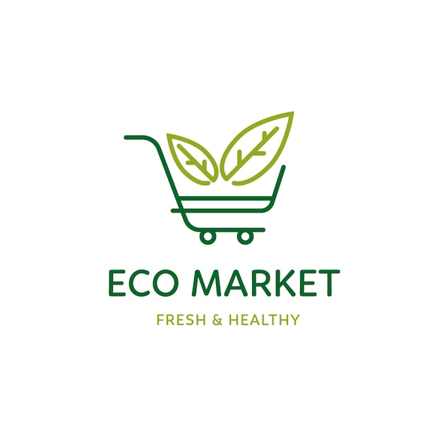 Supermarket logo template theme