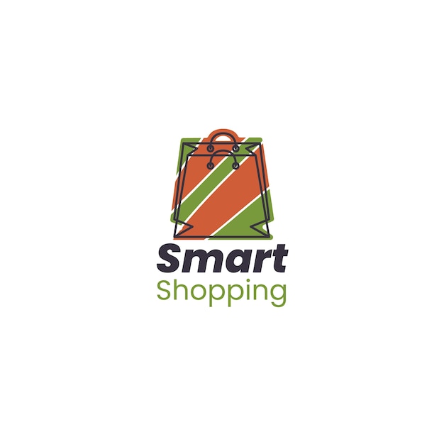 Vettore gratuito modello di logo del supermercato