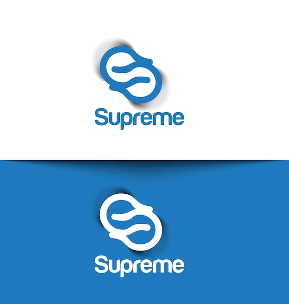 Дизайн логотипа Supreme Logo Letter S