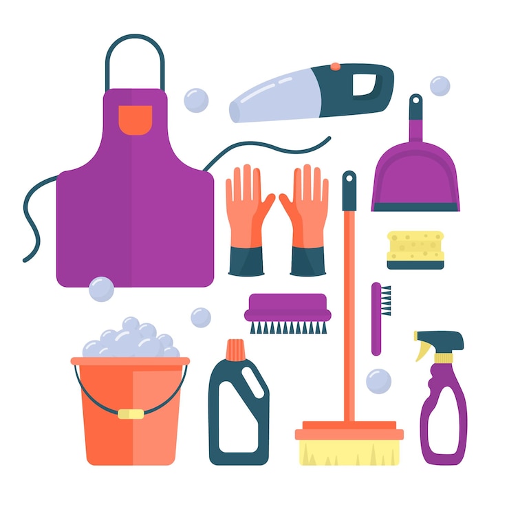 Free Vector surface cleaning equipment
