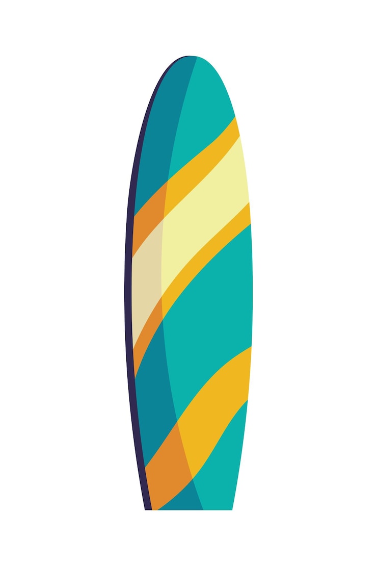 Free Vector surfboard icon isoalted white background