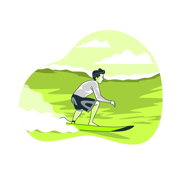 Surfer concept illustration