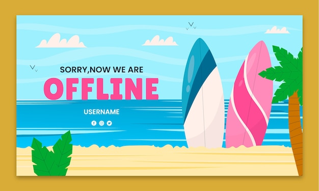 surfing adventure  twitch background