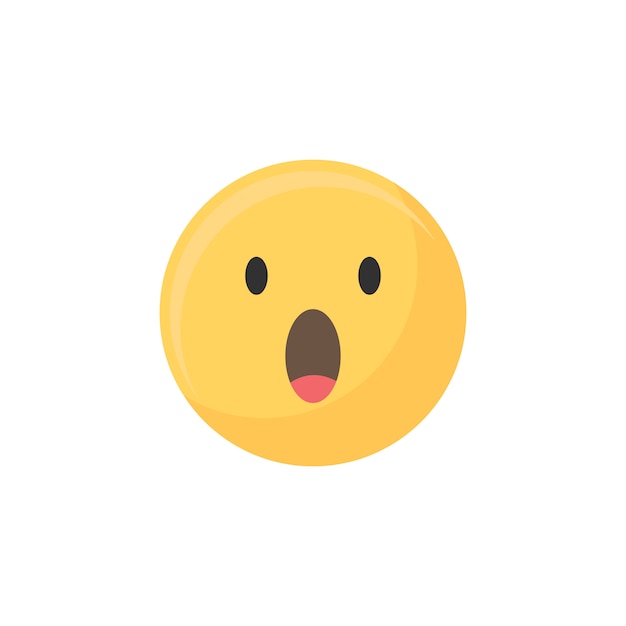 Free vector surprise emoji