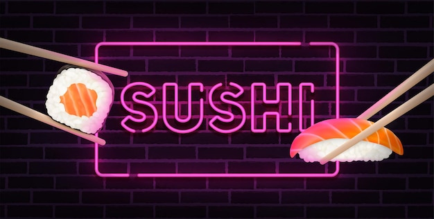 Sushi bar neon sing