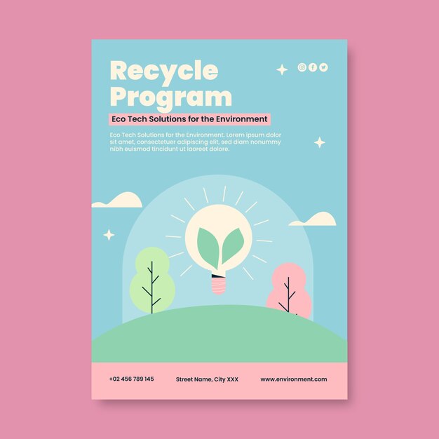 sustainability  poster  template
