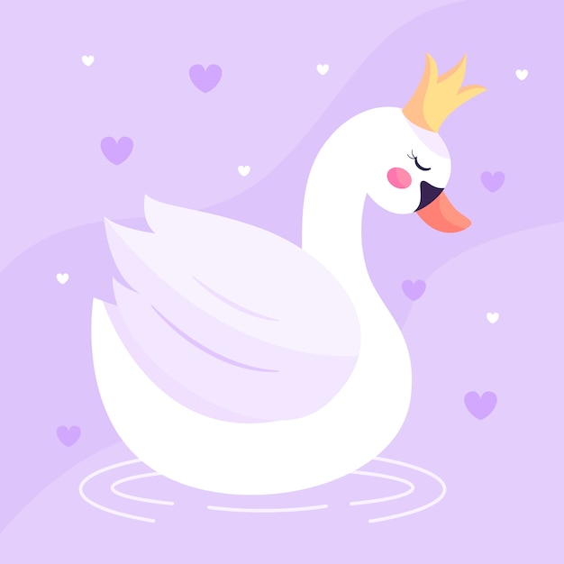 Swan princess illustration