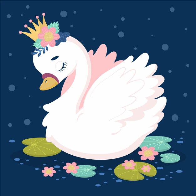 swan princess illustration