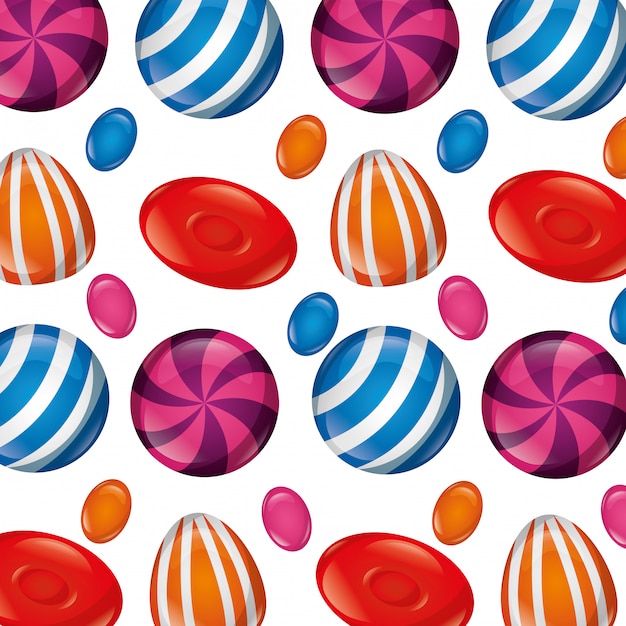 Free vector sweet candy background