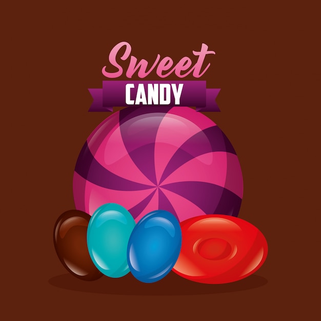 Free vector sweet candy background