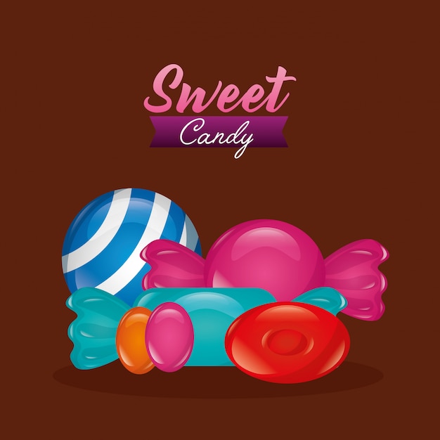 Free vector sweet candy background