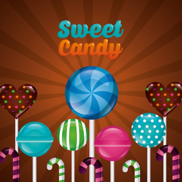 Free vector sweet candy background